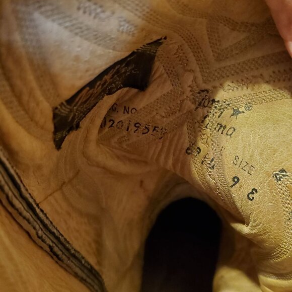 Vintage Tony Lama Men's size 9E Gray Black leather lizard wing tip Cowboy boots - Picture 12 of 16